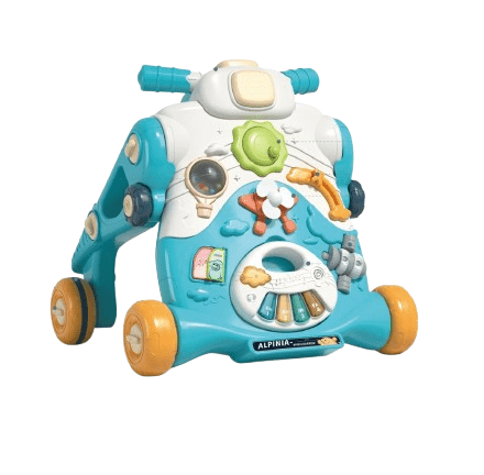 Multi Function 2 - in - 1 Music Baby Walker Blue 702/B11142 - Colorland Toys