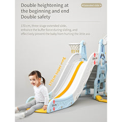 Multifunctional 4-in-1 Swing & Slide Set – Blue - Colorland Toys