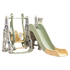 Multifunctional 4-in-1 Swing & Slide Set – Green - Colorland Toys