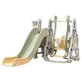 Multifunctional 4-in-1 Swing & Slide Set – Green - Colorland Toys