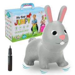 My First Jumpy Bunny Grey GT69323 - Colorland Toys