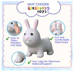 My First Jumpy Bunny Grey GT69323 - Colorland Toys