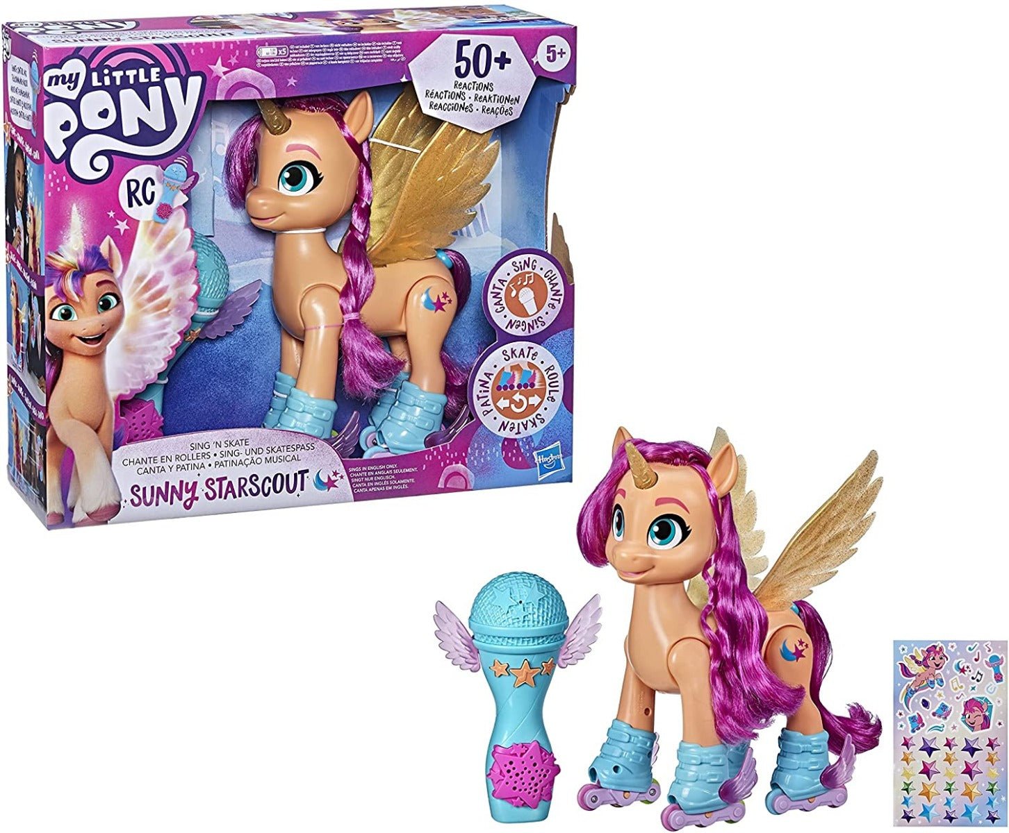 My Little Pony: A New Generation Sing 'n Skate Sunny Starscout F1786 - Colorland Toys