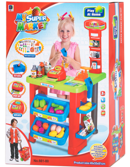 My Supermarket Play Set With Light And Sound 661 - 80 - Colorland Toys
