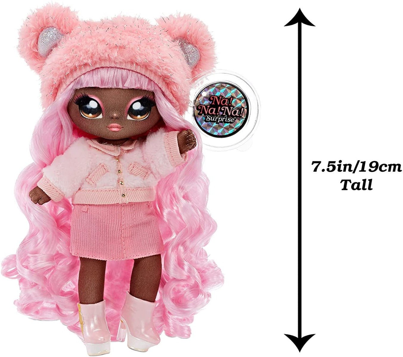 Na! Na! Na! Surprise 2 - in - 1 Pom Glam Cali Grizzly with Metallic Purse MGA - 575139 - Colorland Toys