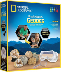 National Geographic Break Open 5 Geodes Kit RTNGGEO5 - Colorland Toys