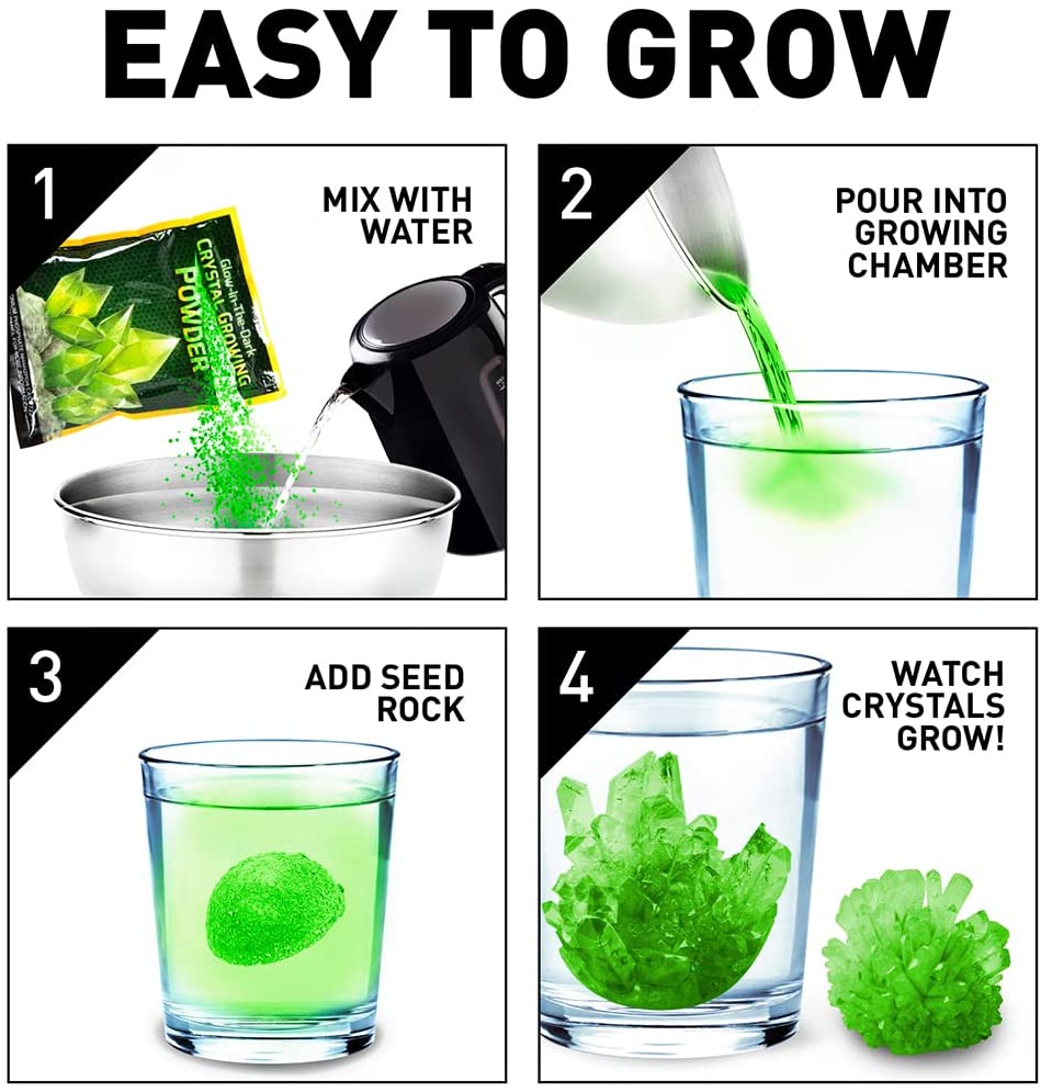 National Geographic Glow in the Dark Crystal Growing Lab - Colorland Toys