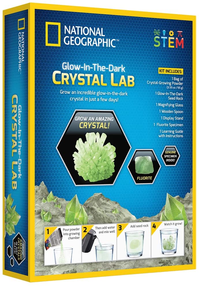 National Geographic Glow in the Dark Crystal Growing Lab - Colorland Toys