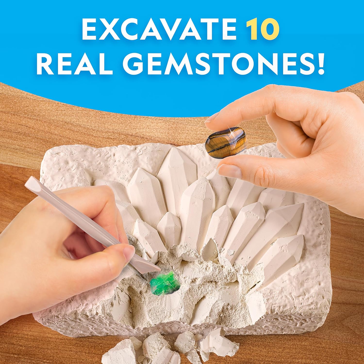 National Geographic Mega Gemstone Dig Kit RTNGGEMINT - Colorland Toys