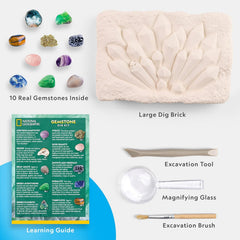 National Geographic Mega Gemstone Dig Kit RTNGGEMINT - Colorland Toys