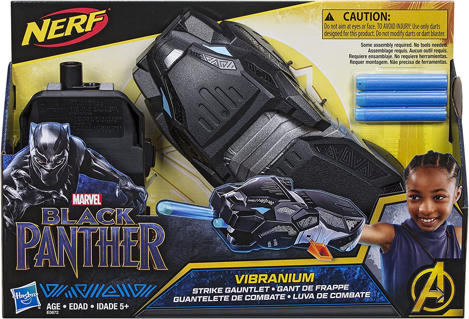 Nerf Black Panther Vibranium Strike Gauntlet E0872 - Colorland Toys