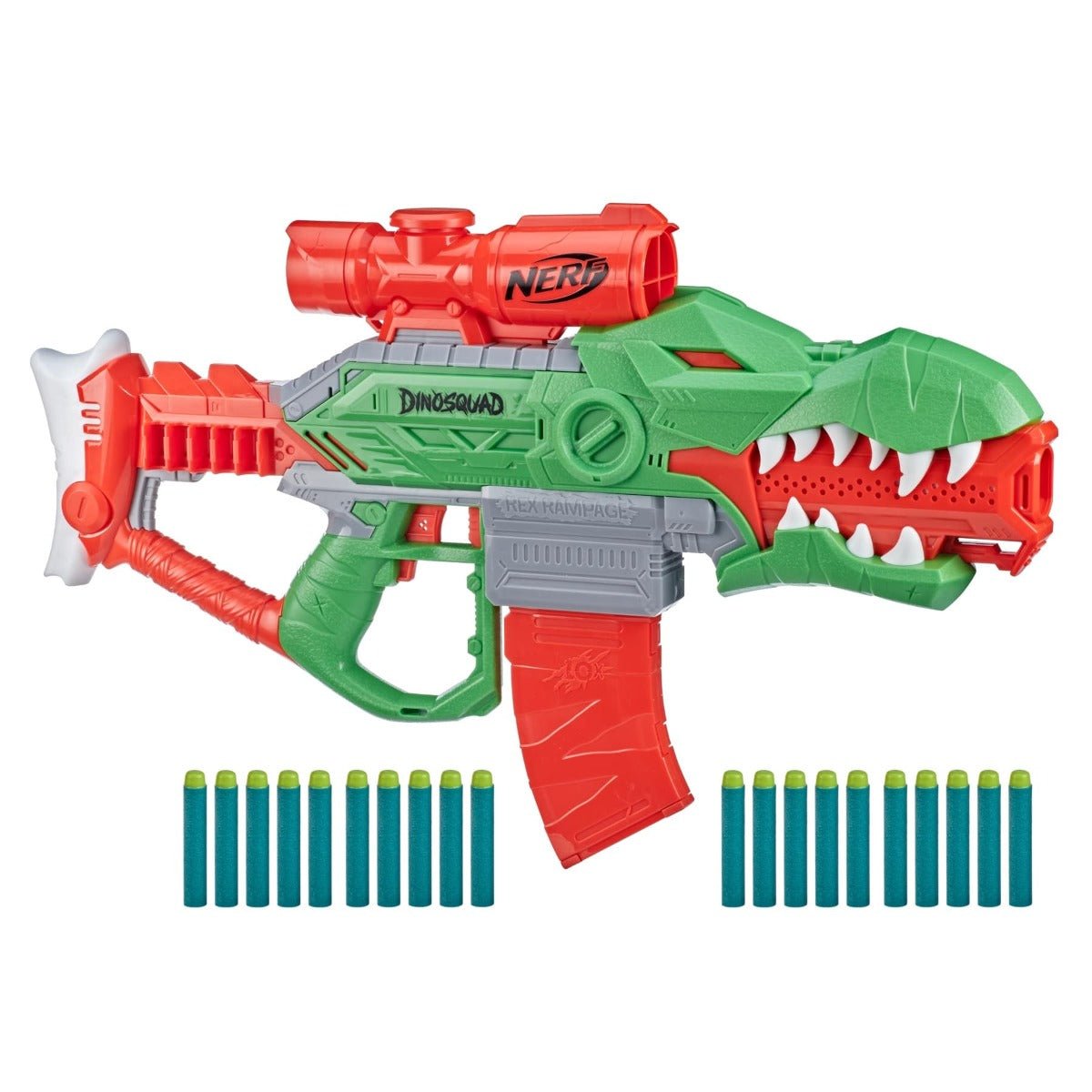 Nerf DinoSquad Rex - Rampage Motorised Dart Blaster F0807 - Colorland Toys