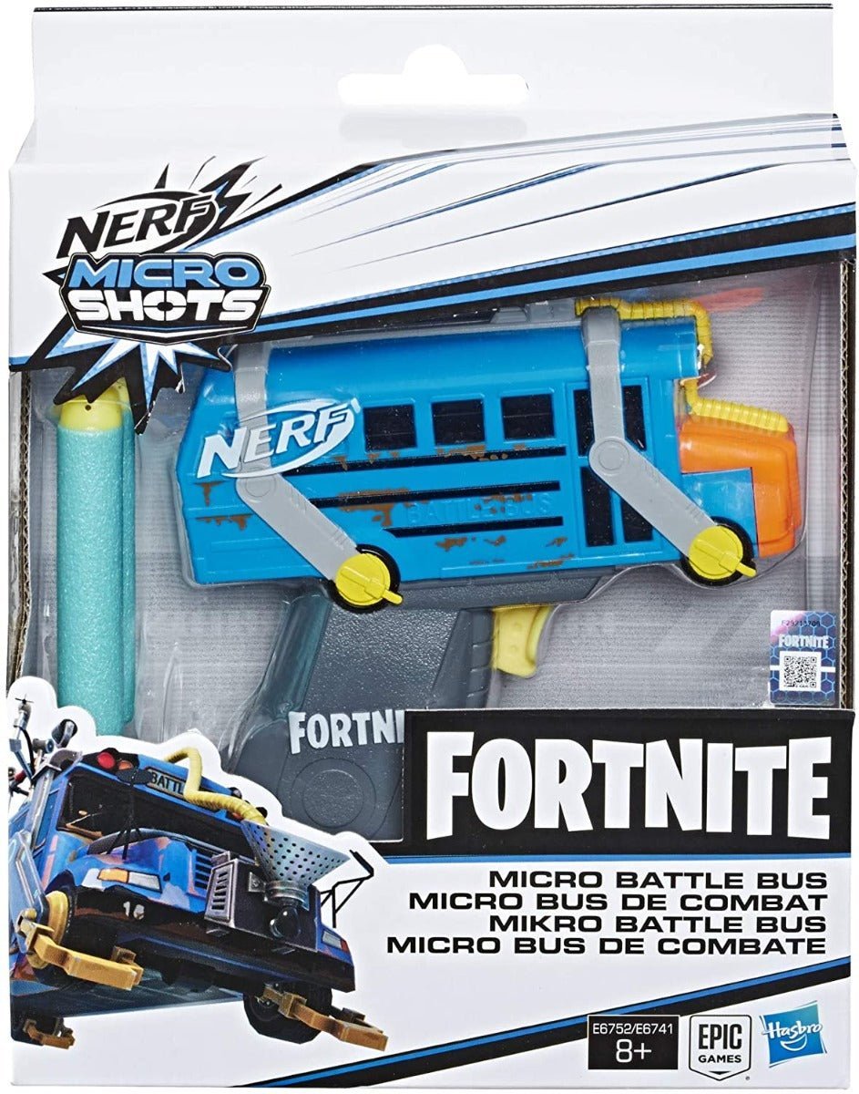 Nerf Fortnite Microshots Blaster Micro Battle Bus E6752 - Colorland Toys