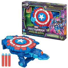 Nerf Marvel Mech Strike Monster Hunters Captain American Blast Shield F4377 - Colorland Toys