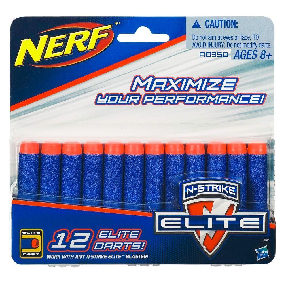 Nerf N - Strike Elite 12 Pack Refill Darts A0350 - Colorland Toys