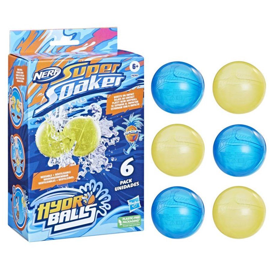 Nerf Super Soaker Hydro Balls 6pk F6393 - Colorland Toys