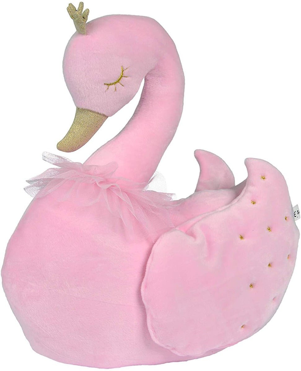 Nicotoy Plush Cushion Pink Swan 6305792495 - Colorland Toys
