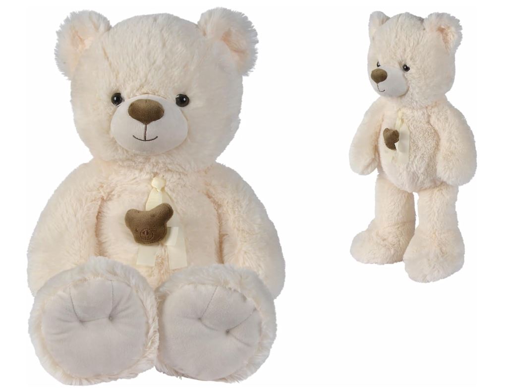 Nicotoy Ribbon Head Bear - Creme 55cm - Colorland Toys