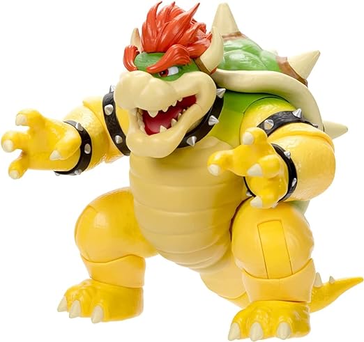 Nintendo Super Mario Movie Fire Breathing Bowser Action Figure 7inch 42312 - Colorland Toys