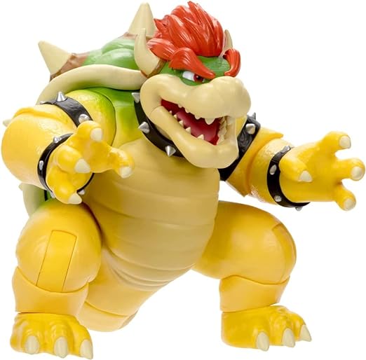 Nintendo Super Mario Movie Fire Breathing Bowser Action Figure 7inch 42312 - Colorland Toys