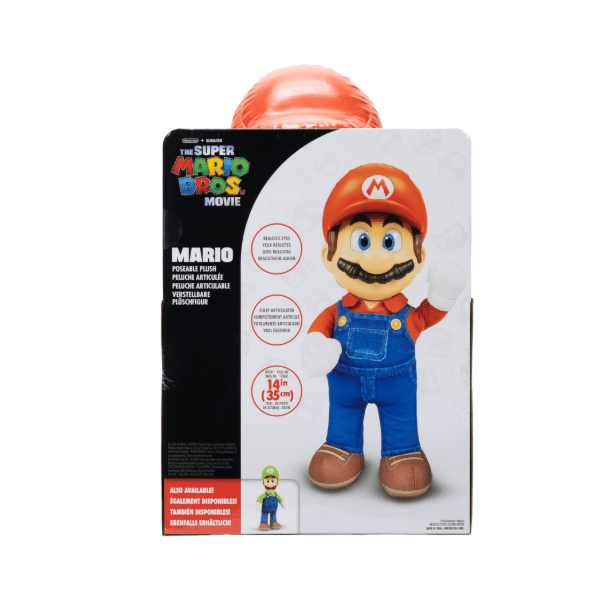 Nintendo The Super Mario Bros. Movie Poseable Plush - Mario 14inch 41726 - Colorland Toys