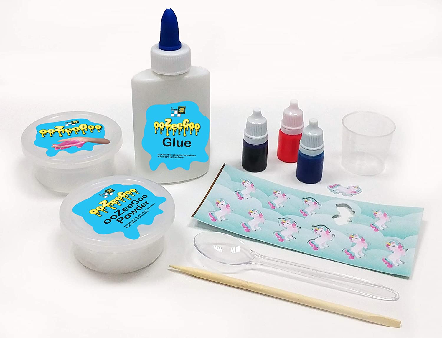 OoZeeGoo Unicorn or Glow - in - the - Dark Slime 7870 - Colorland Toys