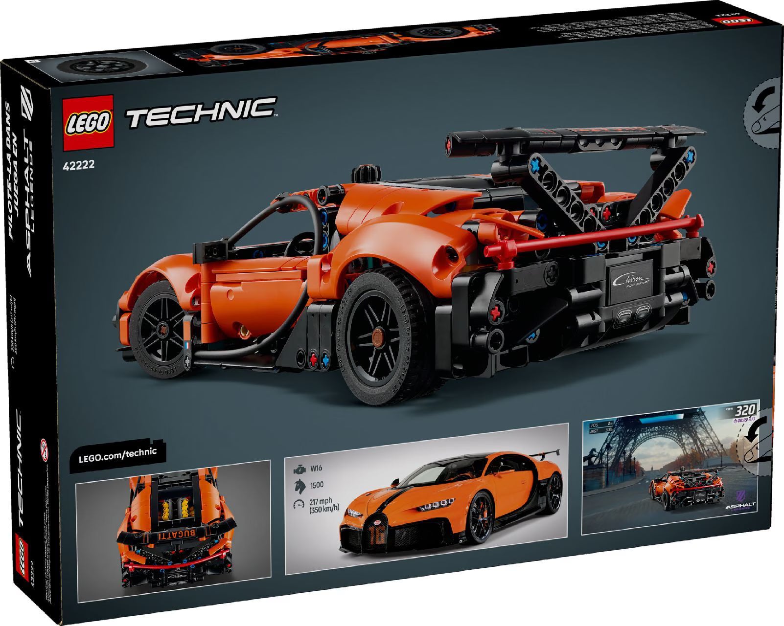 LEGO Technic Bugatti Chiron Pur Sport Hyper Car 42222 - Colorland Toys