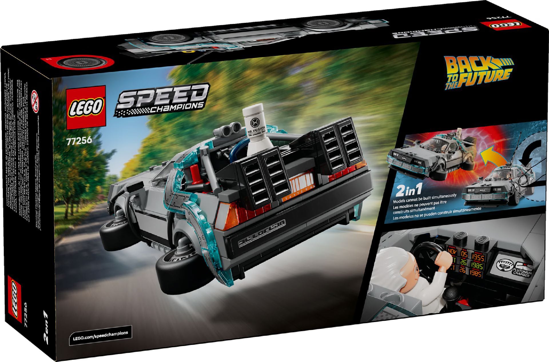LEGO Speed Champions Time Machine From Back To The Future 77256 - Colorland Toys