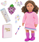 Our Generation 18-inch Doll Finley & 50+ Sticker Set for Kids - Colorland Toys