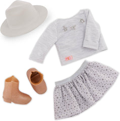 Our Generation Abigale Doll With Pleated Skirt And Hat - Colorland Toys