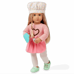 Our Generation Deluxe Baking Doll With Book, Emery BD31732Z - Colorland Toys