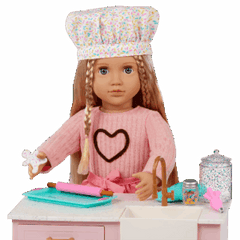 Our Generation Deluxe Baking Doll With Book, Emery BD31732Z - Colorland Toys