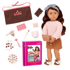Our Generation Deluxe Chocolate Doll With Book, Coco BD31423Z - Colorland Toys