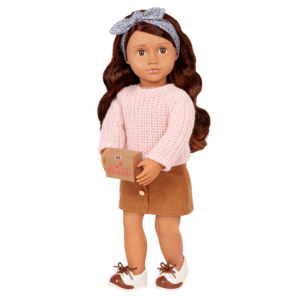 Our Generation Deluxe Chocolate Doll With Book, Coco BD31423Z - Colorland Toys