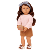 Our Generation Deluxe Chocolate Doll With Book, Coco BD31423Z - Colorland Toys