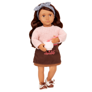 Our Generation Deluxe Chocolate Doll With Book, Coco BD31423Z - Colorland Toys