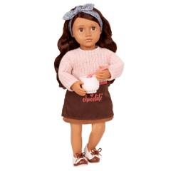 Our Generation Deluxe Chocolate Doll With Book, Coco BD31423Z - Colorland Toys