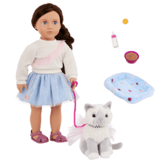 Our Generation Doll And Pet Kitten With Acc. BD31532Z - Colorland Toys
