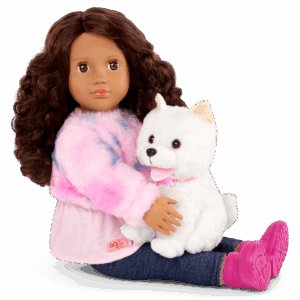 Our Generation Doll & Pomeranian Pup With Accs, Ines & Jojo BD31737Z - Colorland Toys