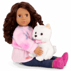 Our Generation Doll & Pomeranian Pup With Accs, Ines & Jojo BD31737Z - Colorland Toys