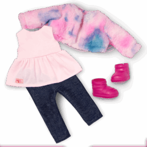 Our Generation Doll & Pomeranian Pup With Accs, Ines & Jojo BD31737Z - Colorland Toys