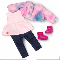 Our Generation Doll & Pomeranian Pup With Accs, Ines & Jojo BD31737Z - Colorland Toys