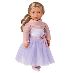 Our Generation Doll With Ballerina Dress & Sweater Jillie BD31597Z - Colorland Toys