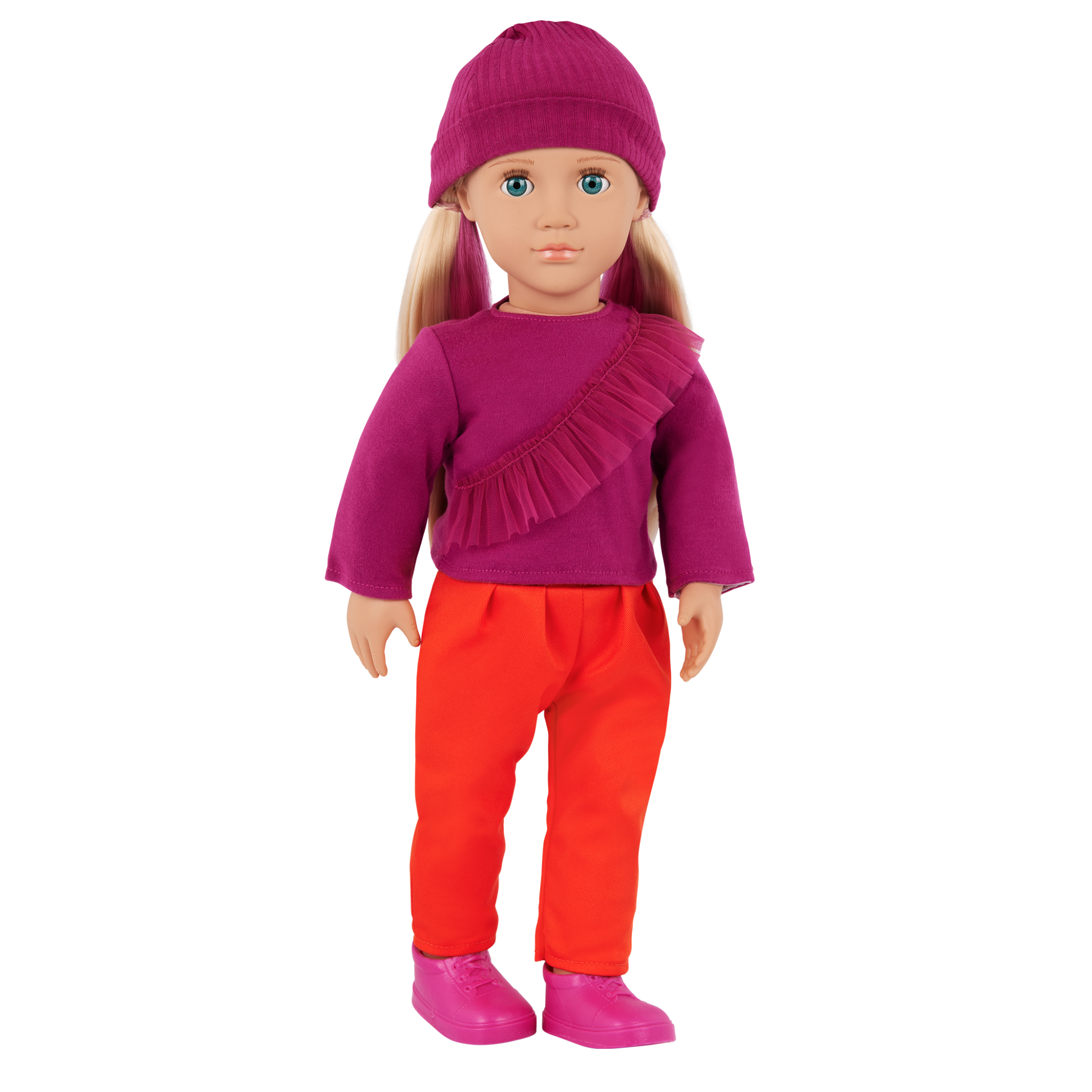 Our Generation Doll With Color Block Outfit Shay BD31554Z - Colorland Toys