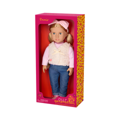 Our Generation Doll With Glam Fur Vest Emmie BD31705Z - Colorland Toys
