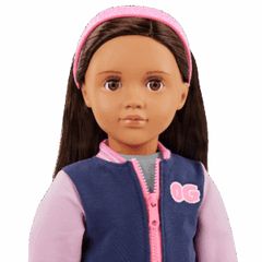 Our Generation Doll With School Outfit And Bomber Jacket BD31741Z - Colorland Toys