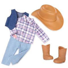 Our Generation Doll With Western Yellowstone Outfit Ashleigh BD31712Z - Colorland Toys