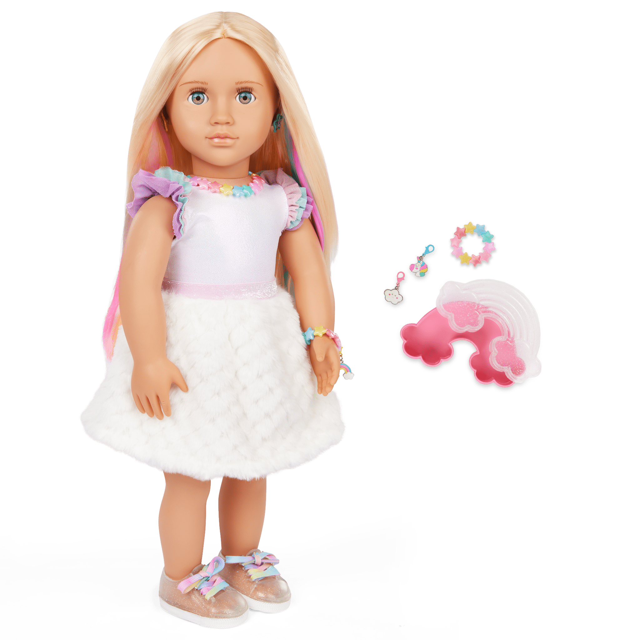 Our Generation Jewelry Doll With Make-Your-Own Jewelry BD31722Z - Colorland Toys