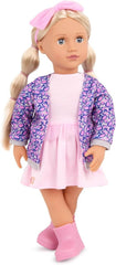 Our Generation Joana Doll With Leopard Print Cardigan - Colorland Toys