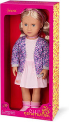 Our Generation Joana Doll With Leopard Print Cardigan - Colorland Toys